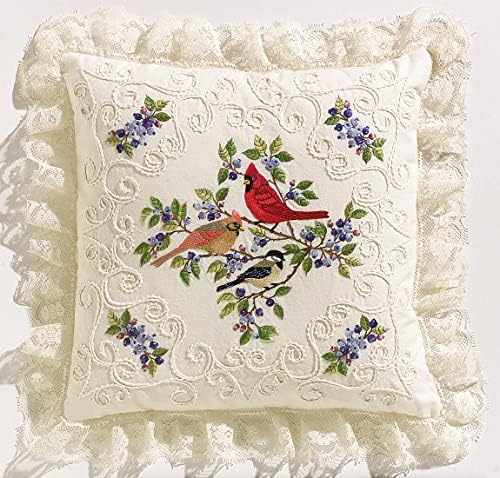 Janlynn Birds & Berries Candlewick Embroidery, 14" x 14" image 4