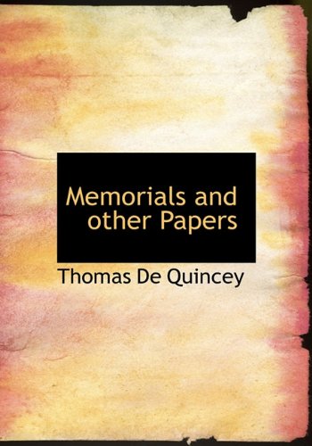 Memorials and other Papers