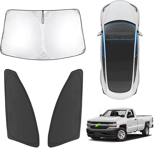 Miniatura 8 de Karltys 3 parasoles para parabrisas para Ford Explorer 2020-2025, 210T, cubierta gruesa para ventana delantera y lateral, ajuste personalizado