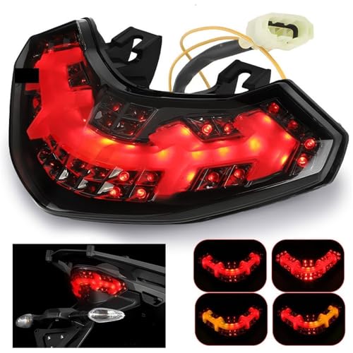 Feu arrière de moto Multistrada 1200 2011 2012 avec clignotant défilant et stop DRL