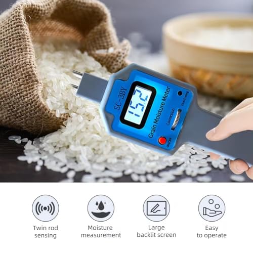 Humidimètre portable haricots et maïs : testeur de riz