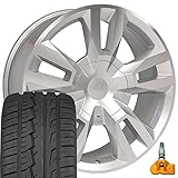 OE Wheels LLC 22 Inch Fits Chevy Silverado Tahoe Suburban GMC Sierra Yukon Cadillac Escalade RST...