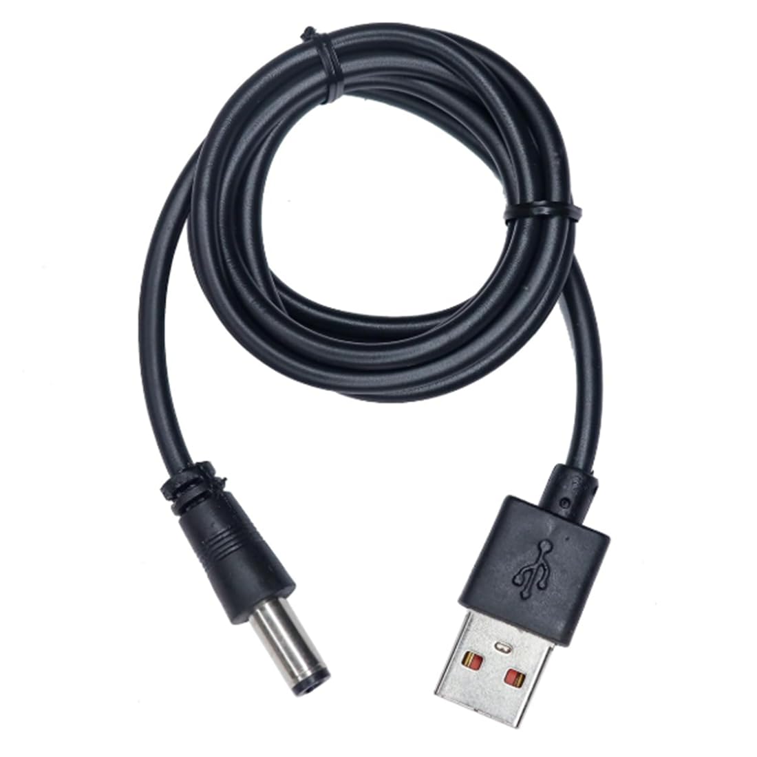 USB to DC 5.5mm Male Plug Power Supply Charging Cable 5A for Rechargeable Headlamp, Flashlight, LED Light, USB Charger Cord Adapter Cable (Black,)-image-27