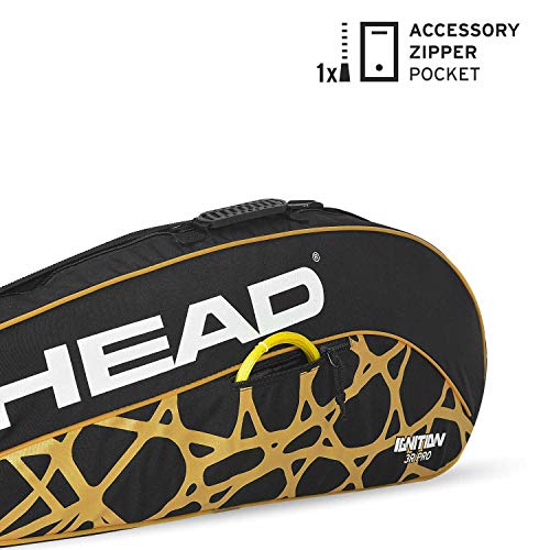 Image of HEAD Igniton Pro 3R Badminton Kitbag Black&Gold