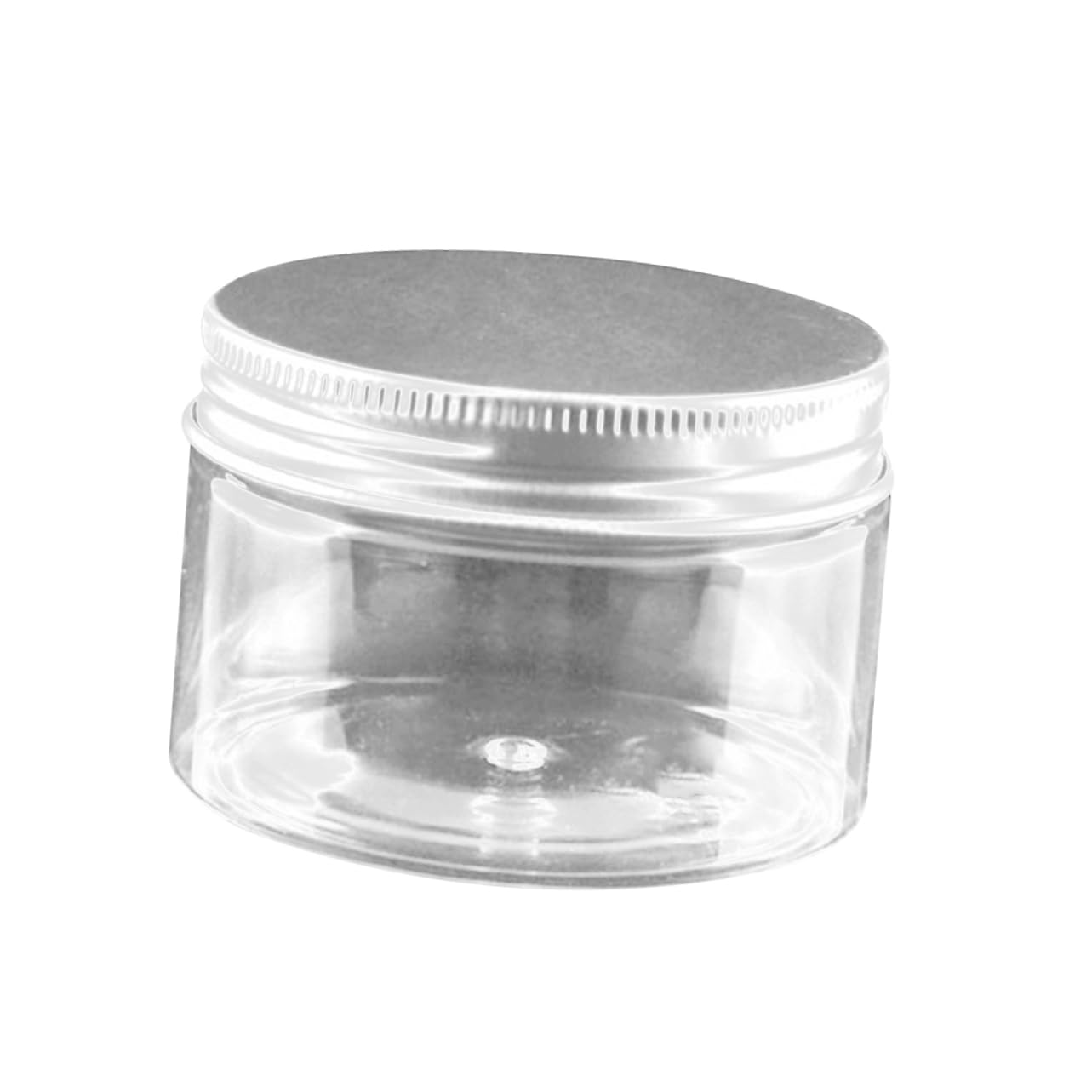 GALPADA Leakproof Pet Plastic Cream Jar Aluminum Lid Wide Mouth Travel Bottle for Cosmetics Ointments