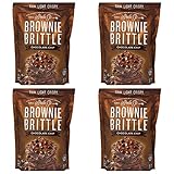 Sheila Gs Brownie Brittle Chocolate Chip - Box of 4 Bags - 16 oz Per Bag - 64 oz Total - Thin, Light, and Crispy Chocolate Chip Brownie Brittle