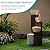 Ultym 39.8" H Outdoor Water Fountain with LED Lights & Pump, Multilayer Cascading Polyresin Fountain, Sand-Textured Freestanding Garden Fountain for Tranquil Garden, Patio or Porch