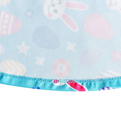 Image of Sunny Fashion Girls Dress Easter Bunny Ears Headband Egg Hunt Size 3-8