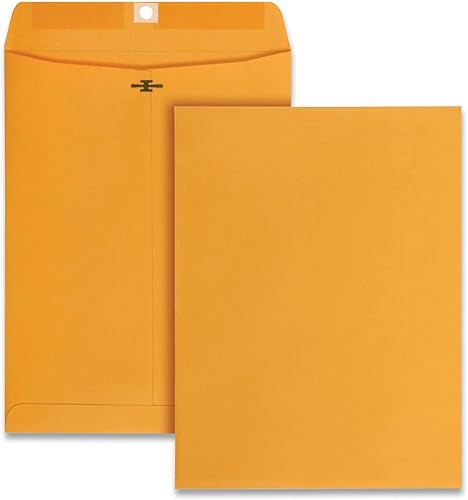 Universal Sobre de cierre Kraft, #90, Solapa cuadrada, Cierre con cierreengomado, 9 x 12, Kraft marrón, 250cartón