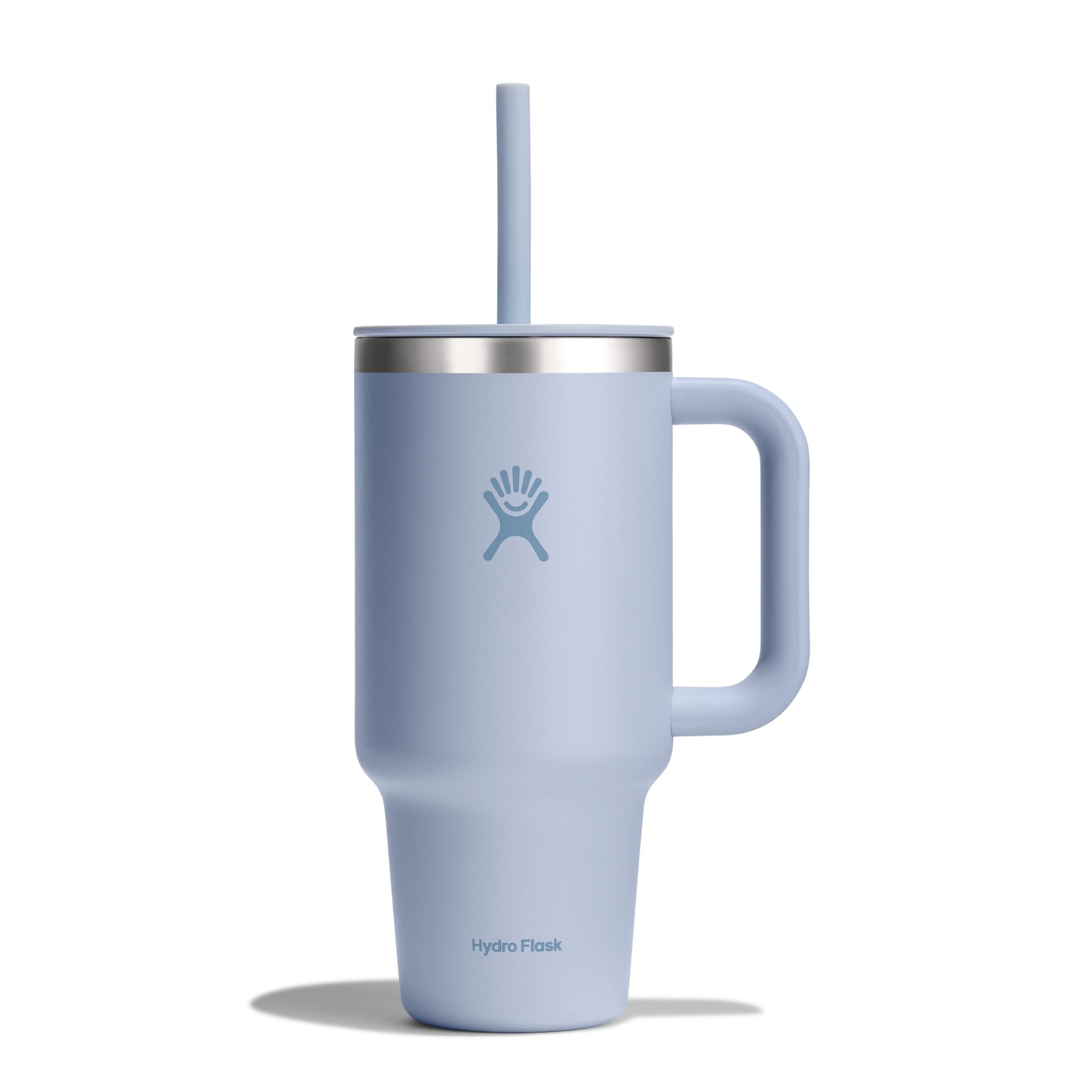 Hydro FlaskTravel Tumbler 946 ml (32 oz) with Closable Press-In Straw Lid - Stainless Steel - Double Wall Vacuum Insulated - Splash resistant lid - Surf