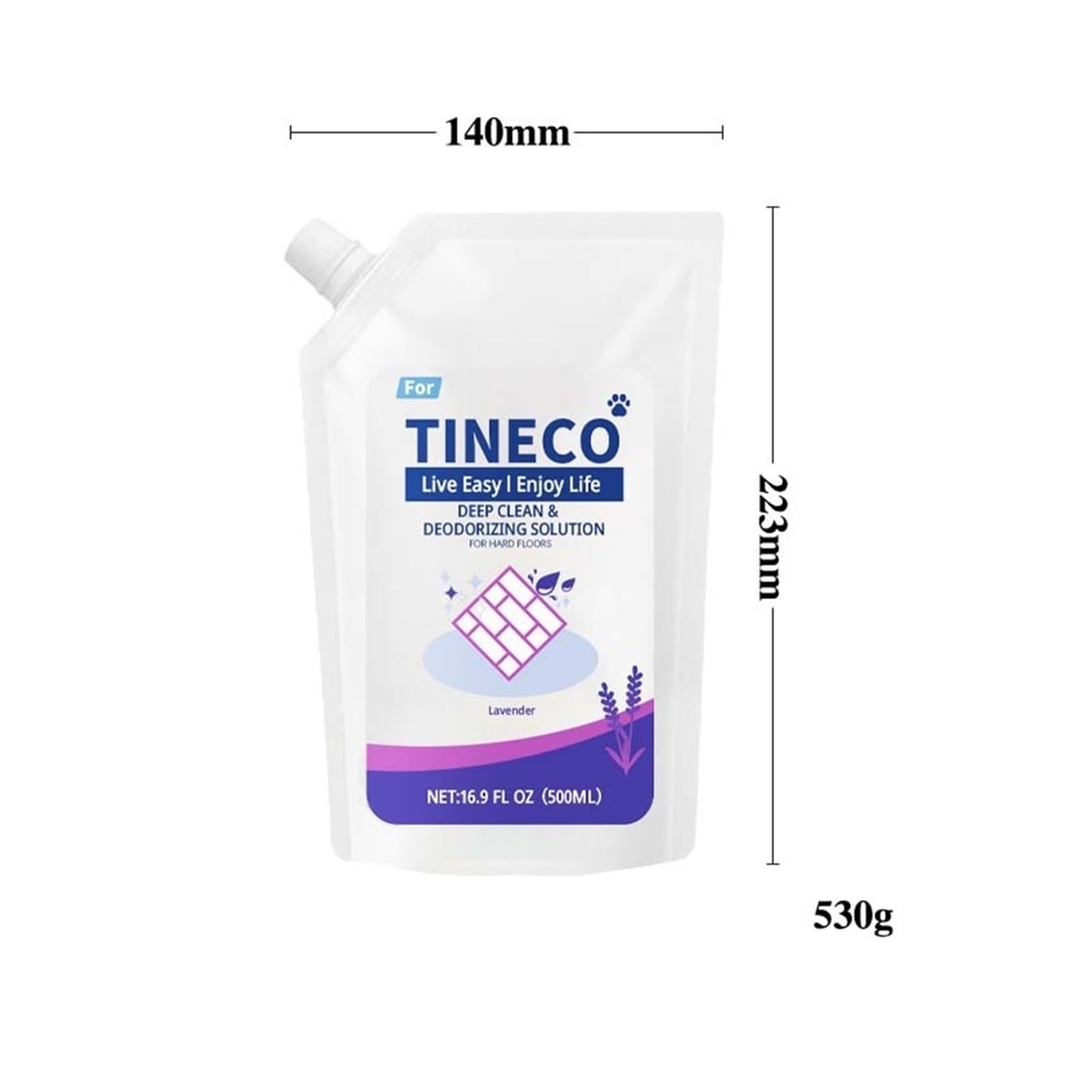 Limpiador De Suelos Con Aroma A Lavanda De 500 Ml, Compatible Con Tineco Aspiradoras En Seco Y Húmedo (IFLOOR 2/S3/S5/S7 Pro)(3 bottle)