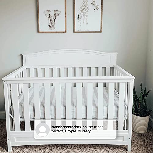 Delta Children Emery 4-In-1 Convertible Baby Crib - Greenguard Gold Certified, White #TOP5