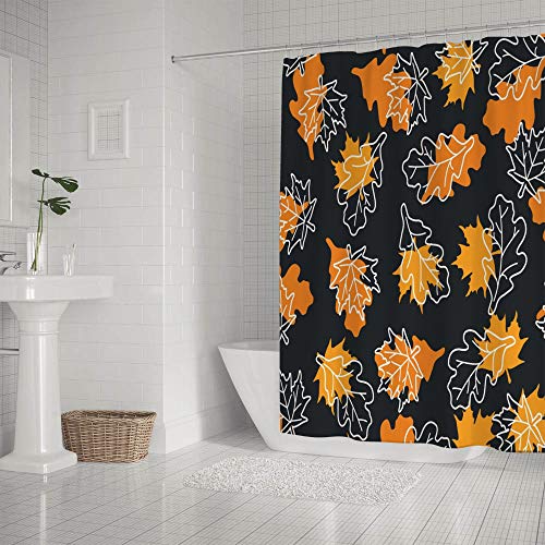 Rideau de douche en polyester de qualité supérieure 152x182 cm avec anneaux robustes - 3