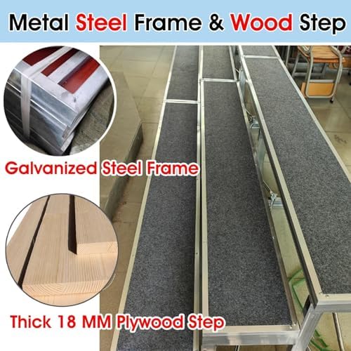 Non-Slip Multi-Tiered Choral Risers | Versatile Choir Platform & Lectern | Ideal for Classroom, Theater & Speaking Events | Durable & Stable Design