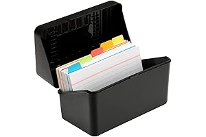 H4D 3x5 Note Card Holder and Index Card Keeper with 100 Cards