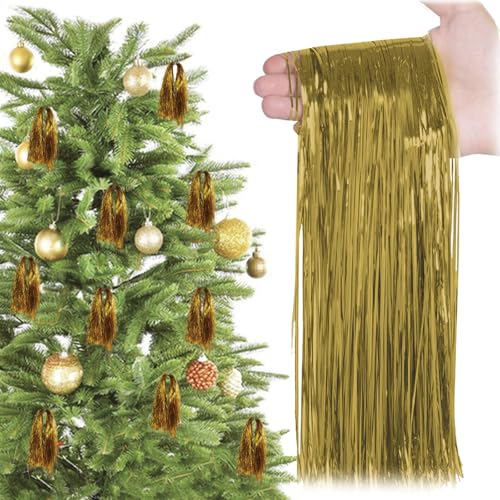 6000 Stränge Lametta Metall Weihnachtsbaum Metallic Lamettas Dünne...