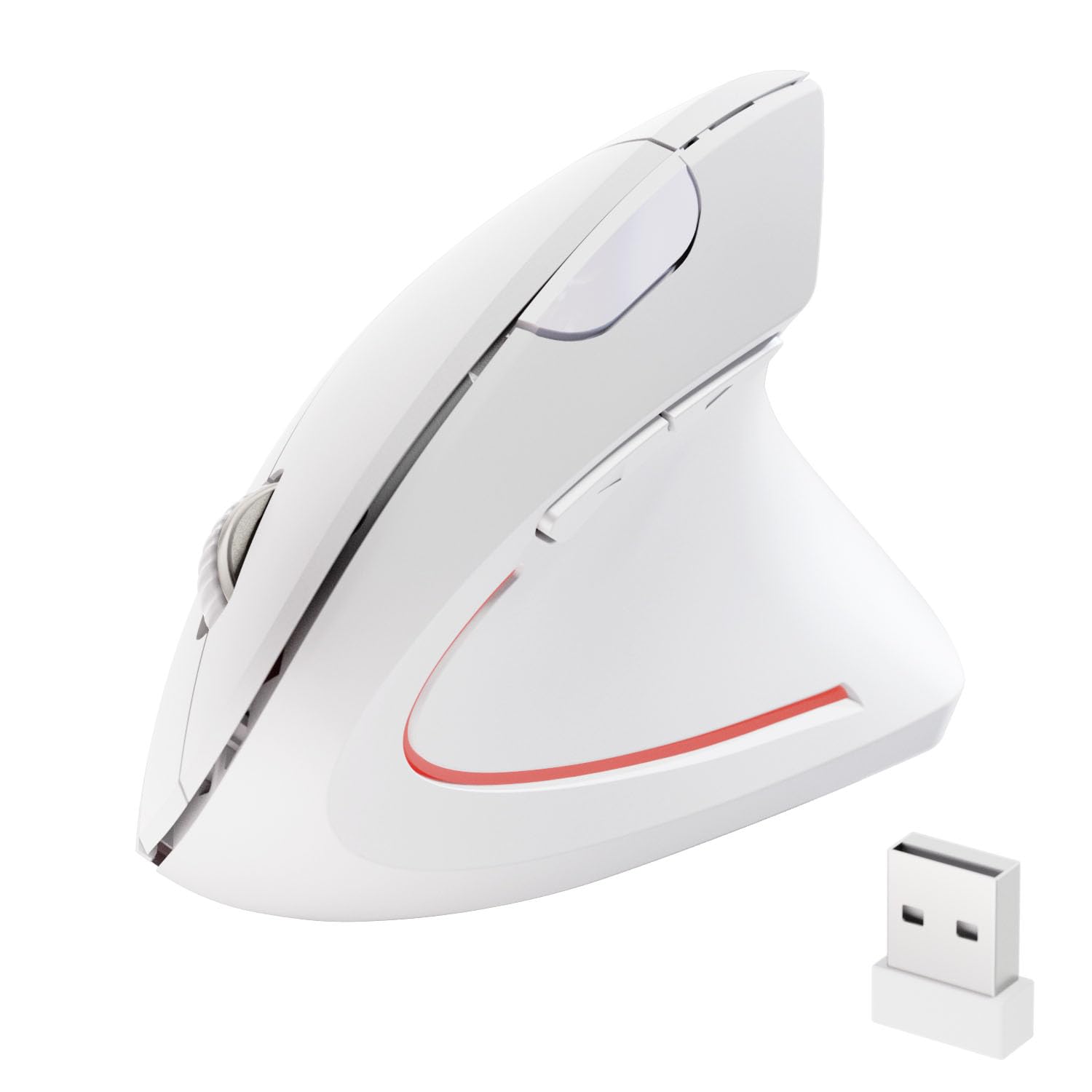 Wireless Ergonomic Mouse,2.4G USB Wireless Vertical Mouse,Adjustable DPI(800/1200/1600),Quiet Clicks,6 Buttons for Laptop,PC,Mac,Desktop – Black — view 10
