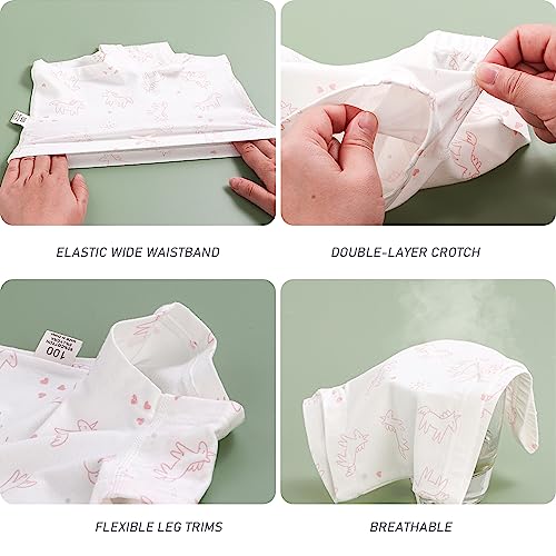 Kiench Girls' Underwear Boyshorts Cotton Panties 6-Pack2