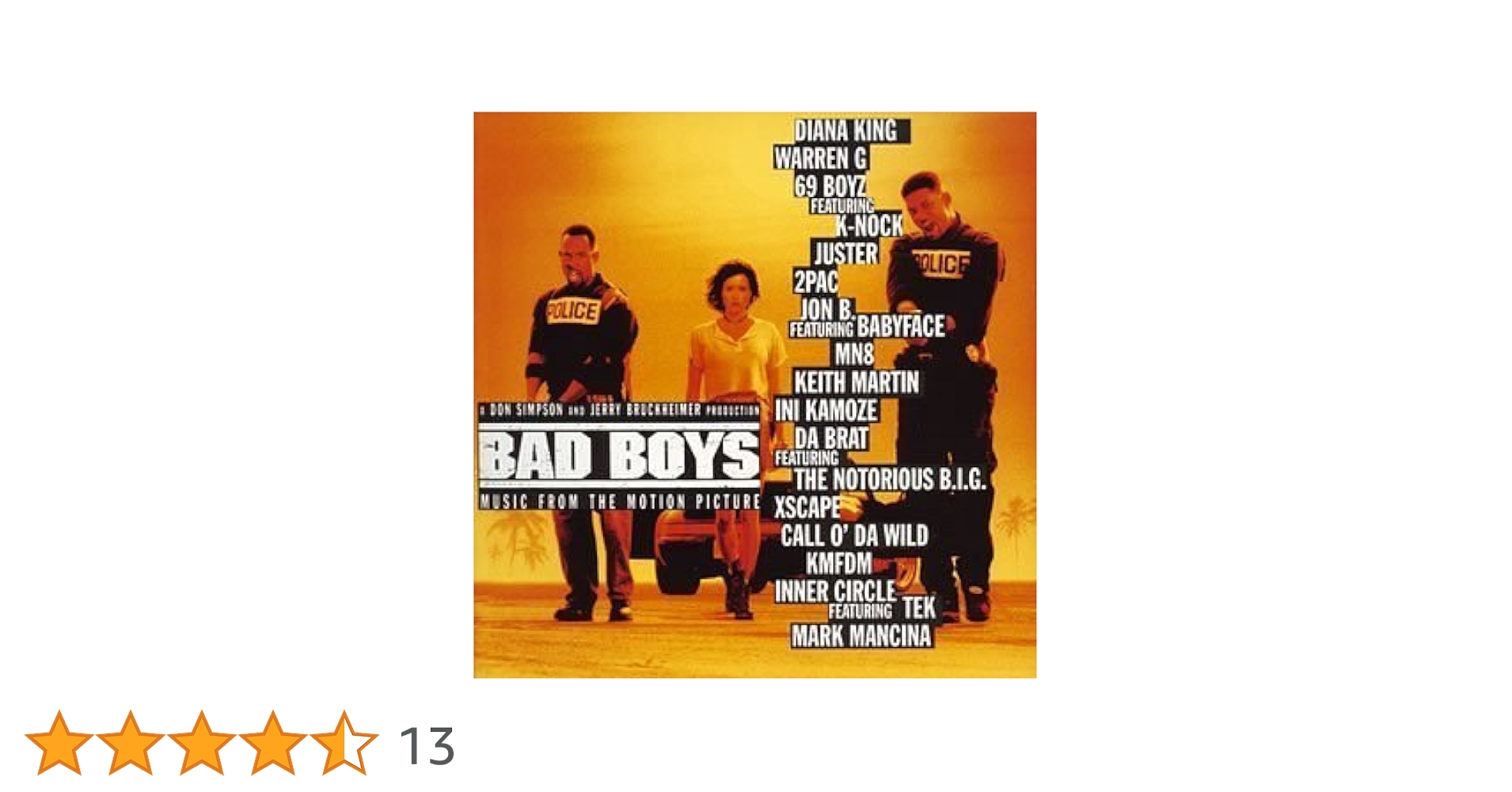 廃盤 3000枚限定盤 CD バッド・ボーイズ サウンドトラック 完全生産限定盤 廃盤 CD バッド・ボーイズ オリジナル・サウンドトラック＜完全