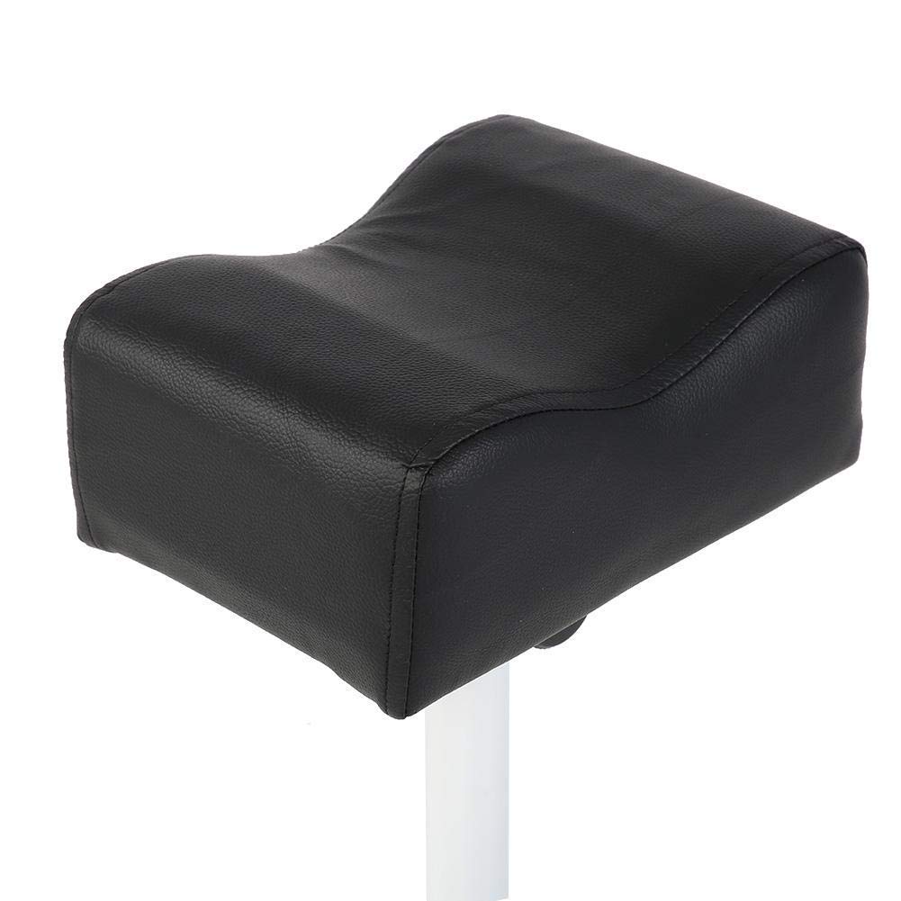 Fußstütze für Pediküre, Fußstütze für Maniküre, höhenverstellbar, professionelle Pediküre, Kissen aus Leder, Beine aus Metall