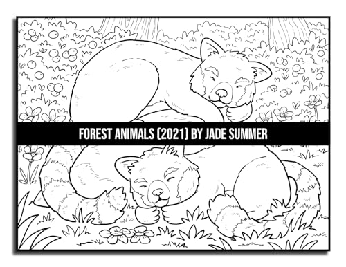 Forest Animals: An Adult Coloring Book with 50 Adorable Images of Woodland Creatures, Beautiful Flowers, Nature Scenes, and More! - Image 49