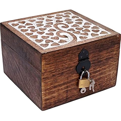 Holzspielzeug-Tom 24 Truhe mit Schloß Holztruhe Schatzkiste mit Schloss Schatztruhe Geschenk Geschenkbox Geburtstagsgeschenk verschließbar abschließbar Cover