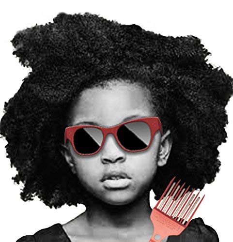 Shawty Red Electric Hot Pick Beard Grooming Kit For Men Low Heat Hot Afro Comb Skin Sensitive Adjustable Temperature Heated Straightener For African American M&W With Hair Conditioner Detangler Spray #TOP3