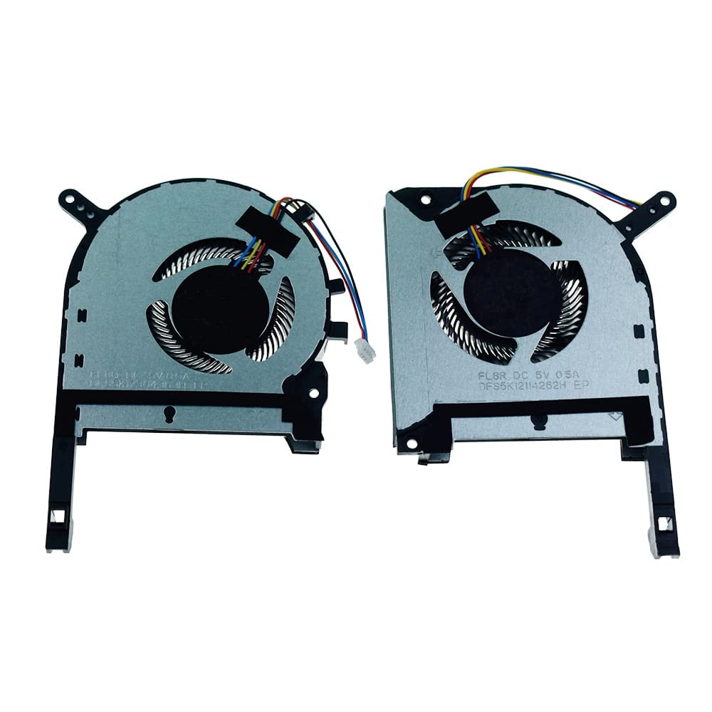 Swiztek Laptop CPU & GPU Cooling Fan for Asus TUF FX505DT FX705DU FX705DD FX705DT FX705G FX505D FX505GE L+R Pair