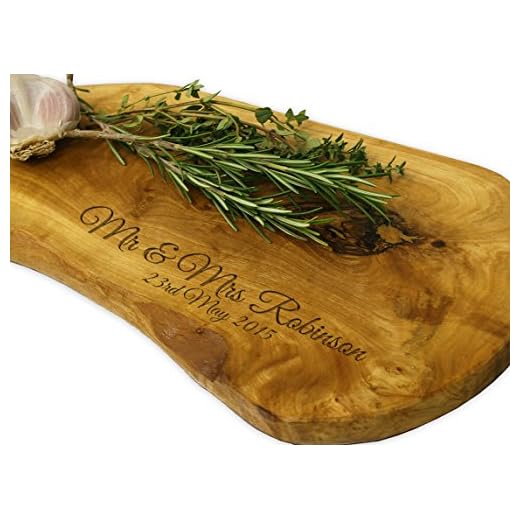 Personalised Olive Wood Chopping Board - 35cm