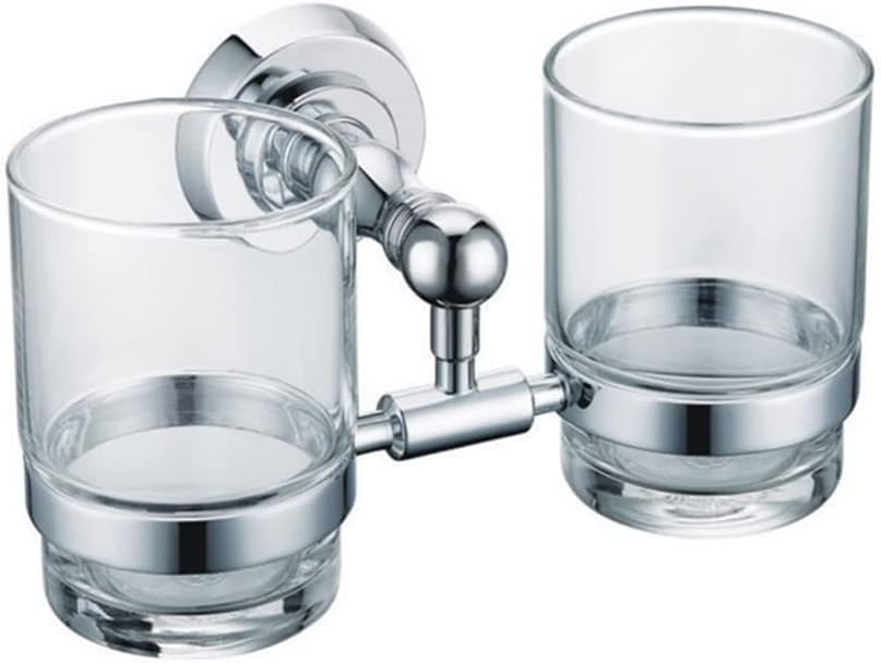 LSLYTQ Bathroom Hardware Set, Titanium Gold Bathroom Towel Ring, Toilet Brush Holder, Tissue Holder, Coat Hook, Soap Rack, Mouthwash Cup