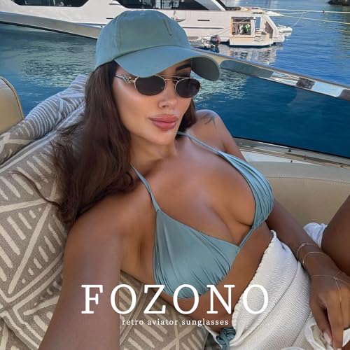 Retro Oval Aviator Sunglasses for Women Trendy Small Vintage Aviators Sun Glasses Metal Frame UV Protection3