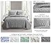 VCNY Home - Queen Quilt, Super Soft Reversible Bedding Set with Matching Shams, Modern Room Decor (Shore Grey, 3-Piece)