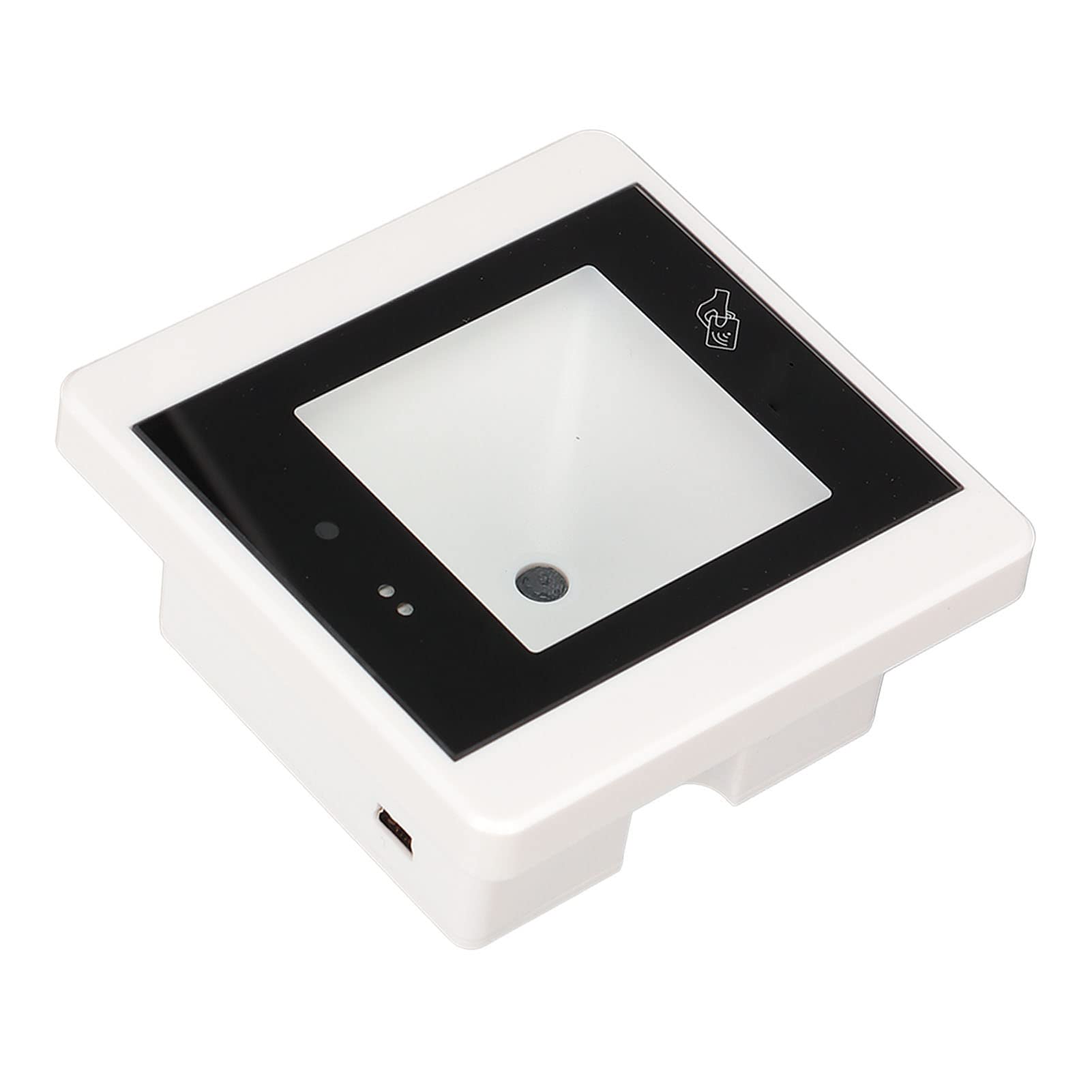Escáner de Código de Barras Escaneo Rápido Control de Acceso QR Multiusos 1D 2D para Oficinas Comerciales, Material ABS (R35C Blanca)