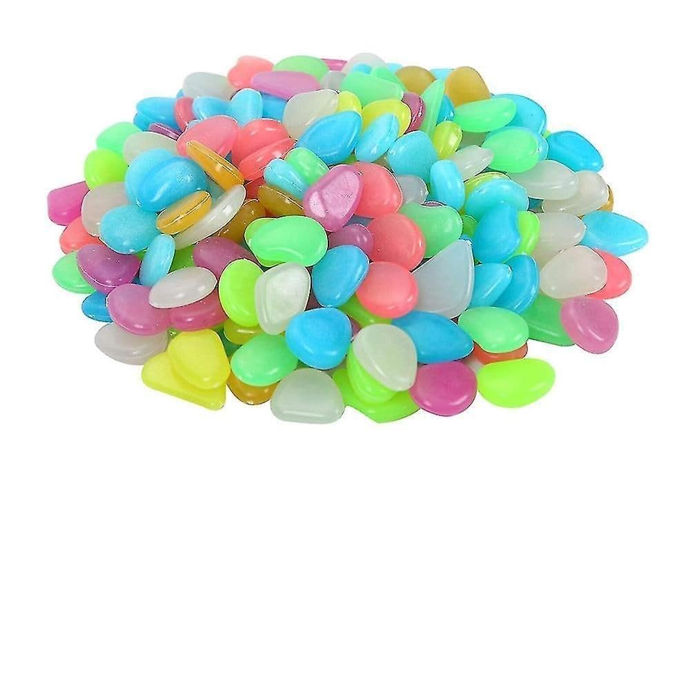 Radium Glossy Stone Glow in the Dark Luminous Pebbles, Multicolor, 100 Pieces-picture-36