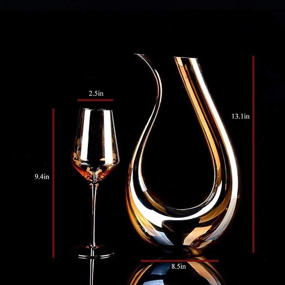 Ręcznie dmuchane szklane karafki do wina, kryształ, korek przelewowy, odpowiedni dla aromatycznych, niezbędnik dla miłośników whisky.