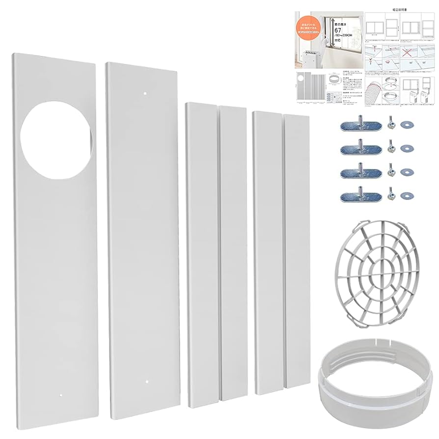 Amazon.co.jp: 窓用ダクトパネル エアコン排気ホース ウィンド
