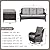Rilyson Wicker Patio Furniture Set - 6 Piece Rattan Outdoor Sectional Conversation Sets with 2 Rocking Swivel Chairs,2 Ottomans and 2 Sofa for Porch Deck Garden(Brown/Grey)