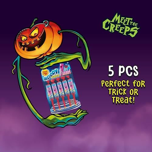 Miniatura 3 de Paquete de Chupa Chups Melody Pop, sabor a frambuesa azul y fresa, paletas silbato, chupones de caramelo envueltos individualmente, paquete de 10