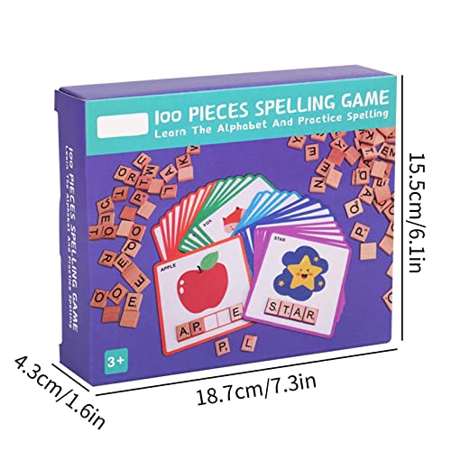 Jogos de ortografia ABC Aprendizagem,Jogo de ortografia de quebra-cabeça de alfabeto, brinquedos Mon