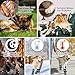SupRovare 4 Stück Hundesocken Anti Rutsch,Doppelseitig Hundesocke mit Klettverschluss Riemen Leuchtband,Hunde Schuhe Outdoor,Sternenmuster Hundesocken Leckschutz,Hundeschuhe Winter,Hunde Hausschuhe(L)