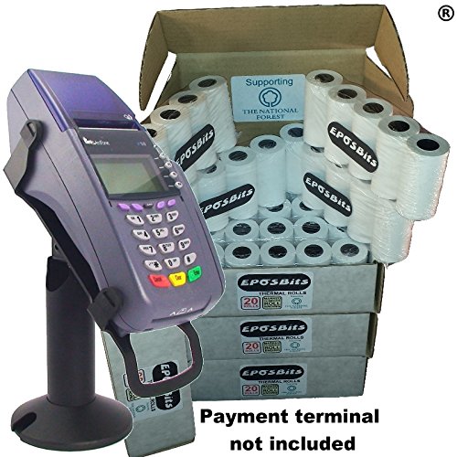 EPOSBITS® Brand Medium Size Rolls to Fit Verifone VX510 VX-510 VX 510 Credit Card Terminal - 80 Rolls - 4 Boxes (Chip & Pin)