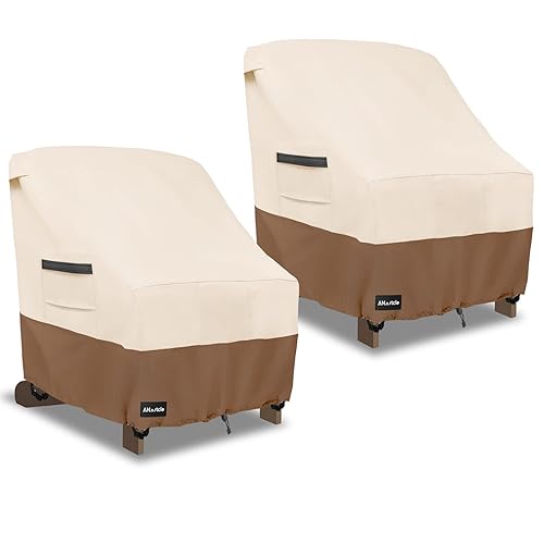 ANartcle Patio Adirondack Chair Cover 2 Pack,600D Waterproof Heavy Duty