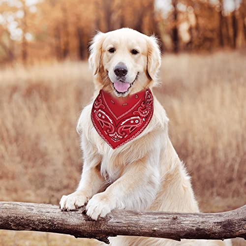 Yilad PET-BANDANAS-424182448 Red Paisley Dog Bandana Scarf Triangle Bibs Pet Accessories Cat Kerchief One Size thumb #6