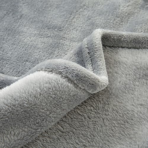 Image of BEDELITE Baby Blankets for Boys and Girls 30 inch x 40 inch, Soft Cozy Fuzzy Fleece Blanket for Kids Infant Newborn, Warm and Breathable Toddler Blanket for Crib Stroller Bed Travel, Grey