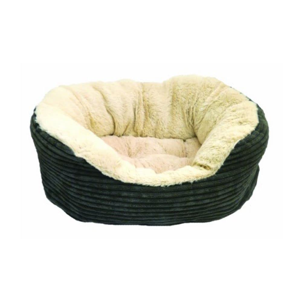 Rosewood Cuccia Ovale per Cani in Corda/Peluche, Colore Grigio, Grande