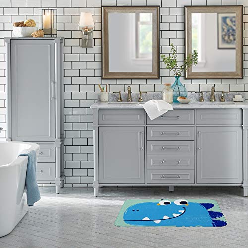 Tapis de bain antidérapant polaire corail absorbant pour douche