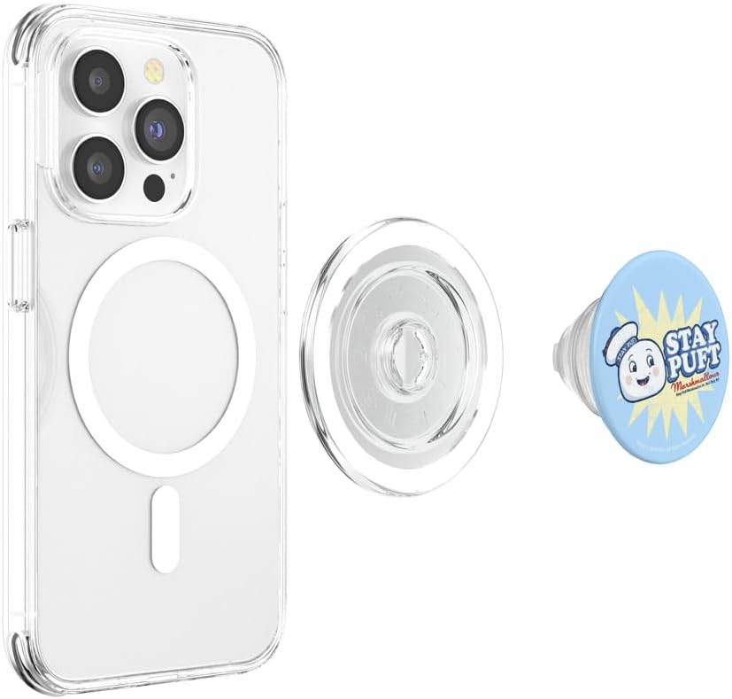 Ghostbusters Stay Puft Retro Poster PopSockets MagSafe PopGrip for iPhone