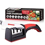 TUKNON Affilacoltelli Professionale,Affilacoltelli Manuale,Affila Coltelli da Cucina,3-in-1...