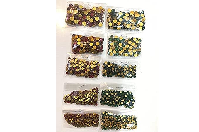 Epic Vault Tanjore Painting Kundan Round Stones Set (2mm-6mm, Multicolor)-100 Stones per Size and Colour in a Pack-image-26