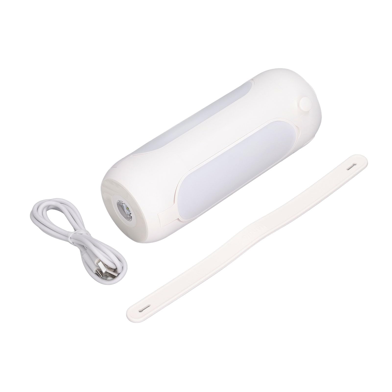 Fafeicy Lanterna da Campeggio Pieghevole con 4 Pannelli Regolabili, (WHITE) | Ricaricabile Via USB, ABS Impermeabile, 720 Regolabili, modalità Torcia e SOS, Gancio per Tenda o escursioni.